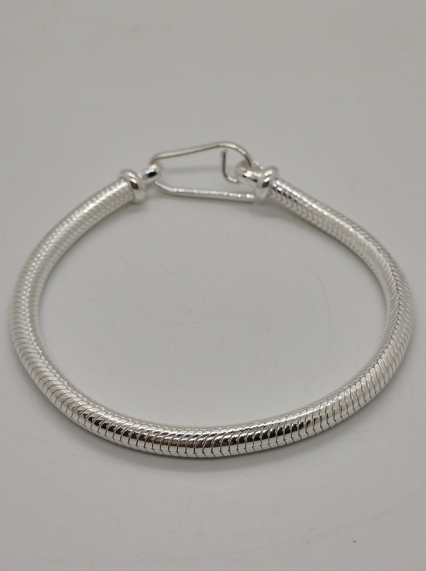 Men's rat tail snake bracelet in 700 silver S3