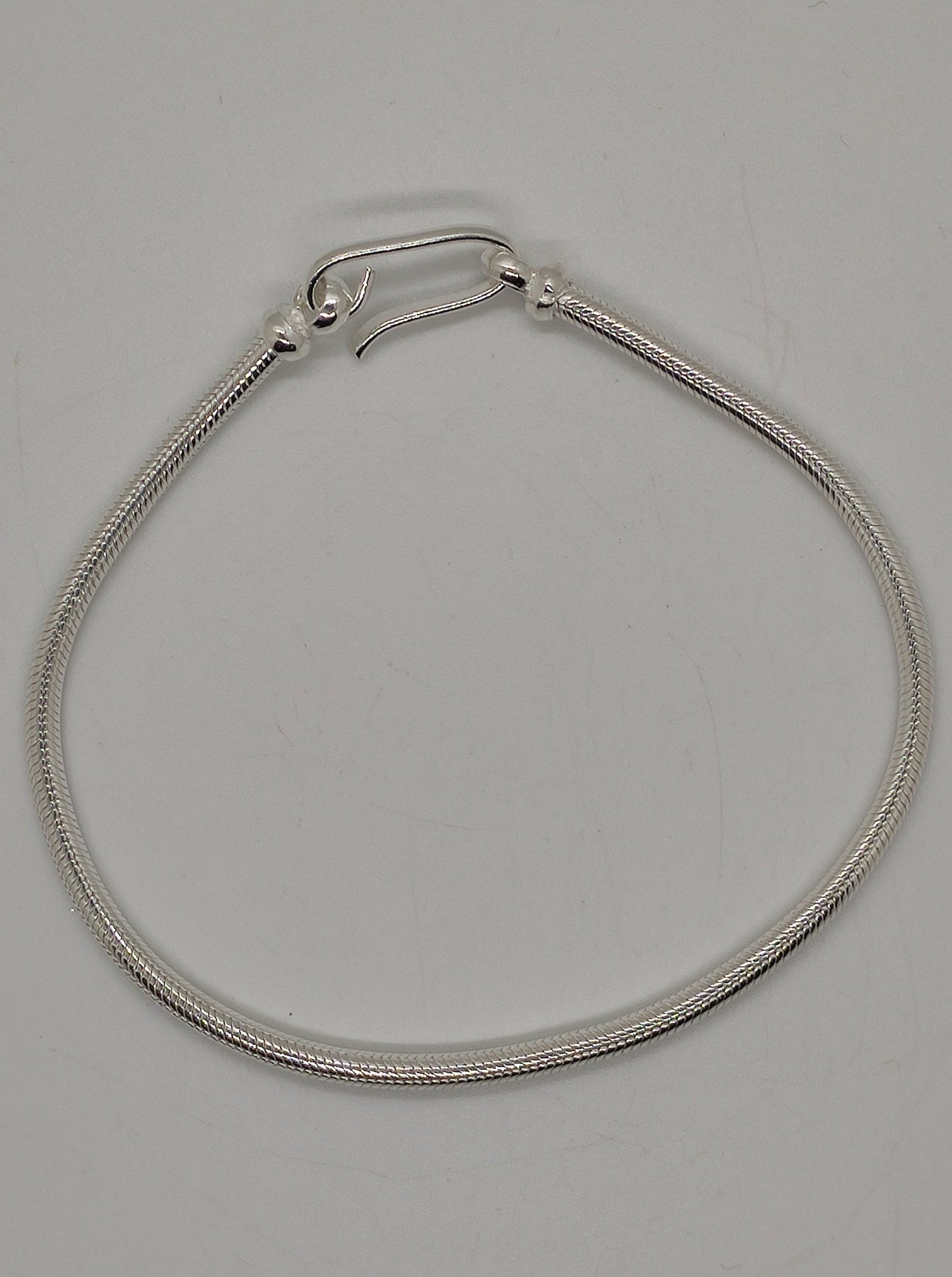 Men's rat tail snake bracelet in 700 silver S5