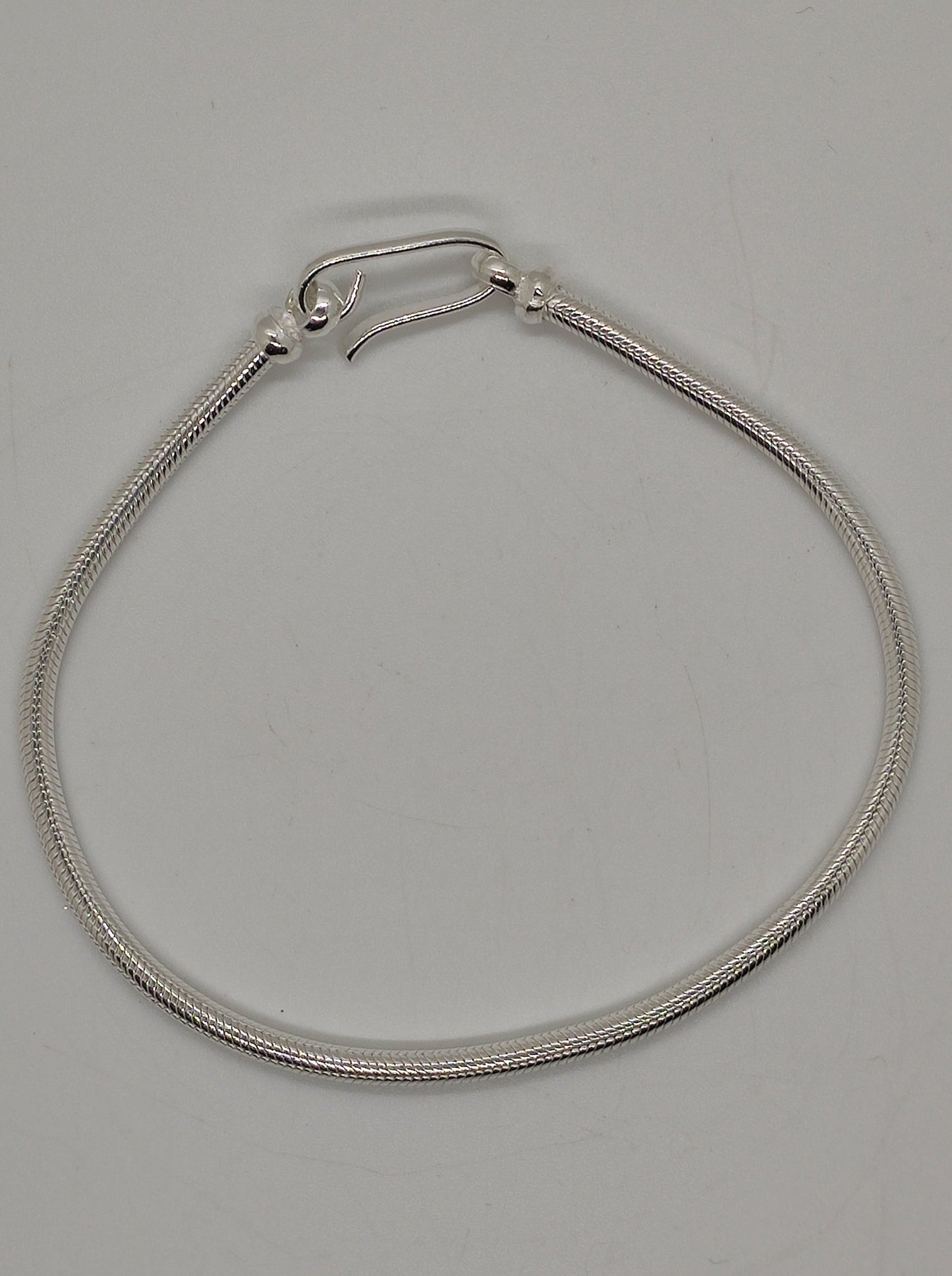 Men's rat tail snake bracelet in 700 silver S6.1