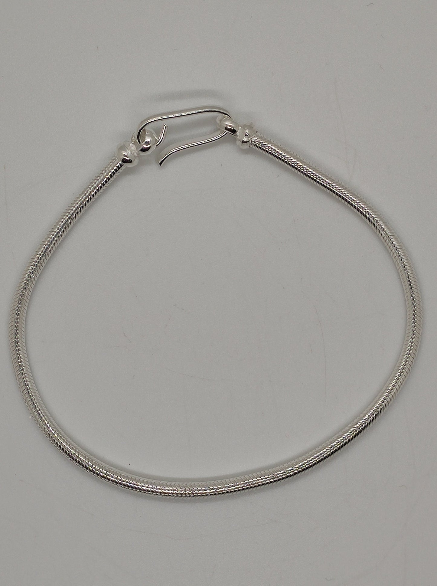 Men's rat tail snake bracelet in 700 silver S6