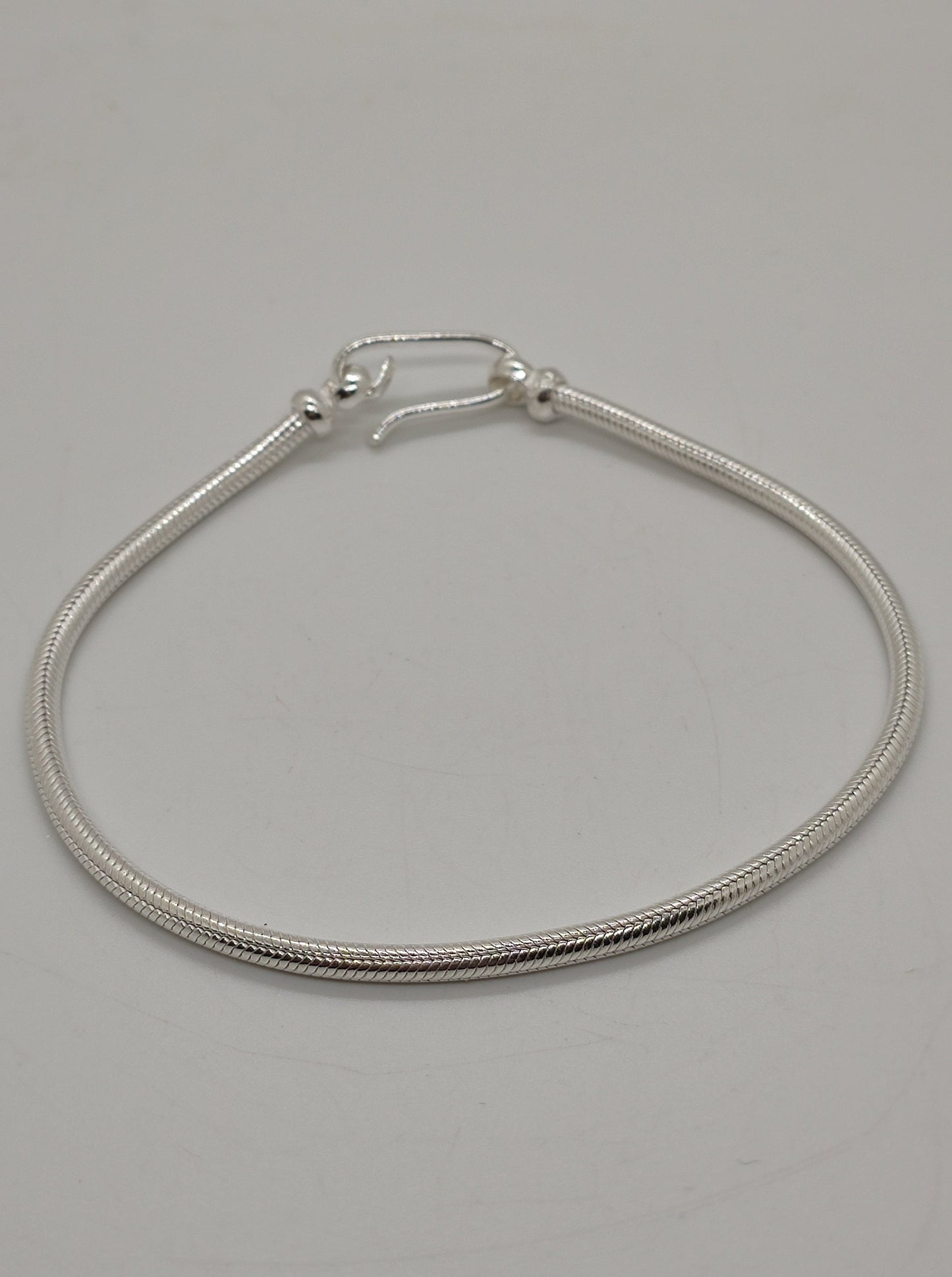 Men's rat tail snake bracelet in 700 silver S5