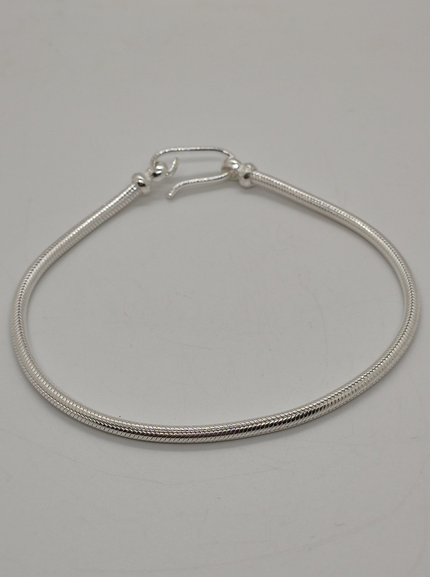 Men's rat tail snake bracelet in 700 silver S6.1