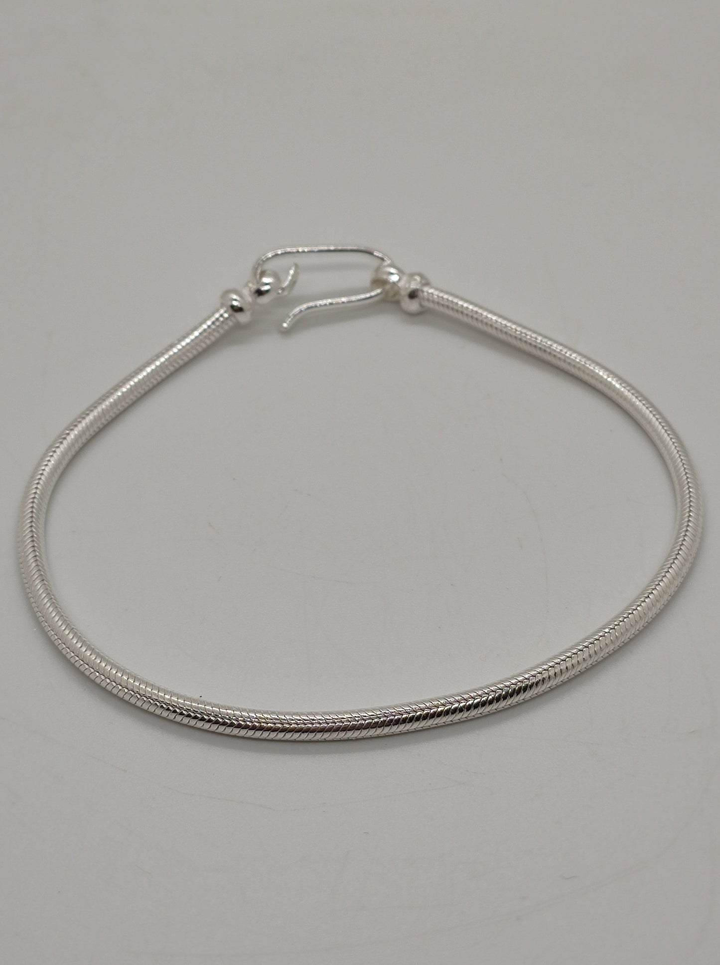 Men's rat tail snake bracelet in 700 silver S6