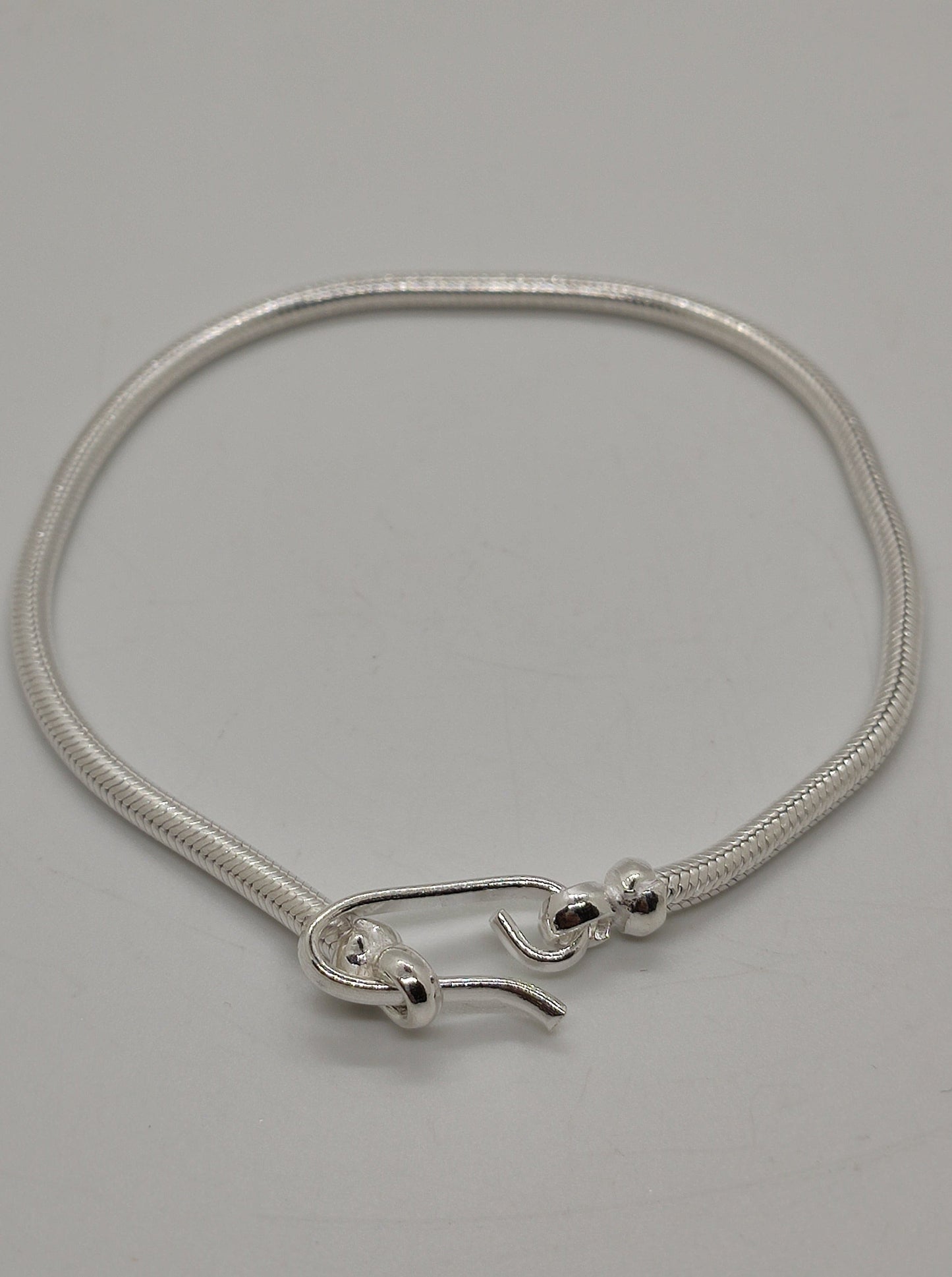 Men's rat tail snake bracelet in 700 silver S6.1