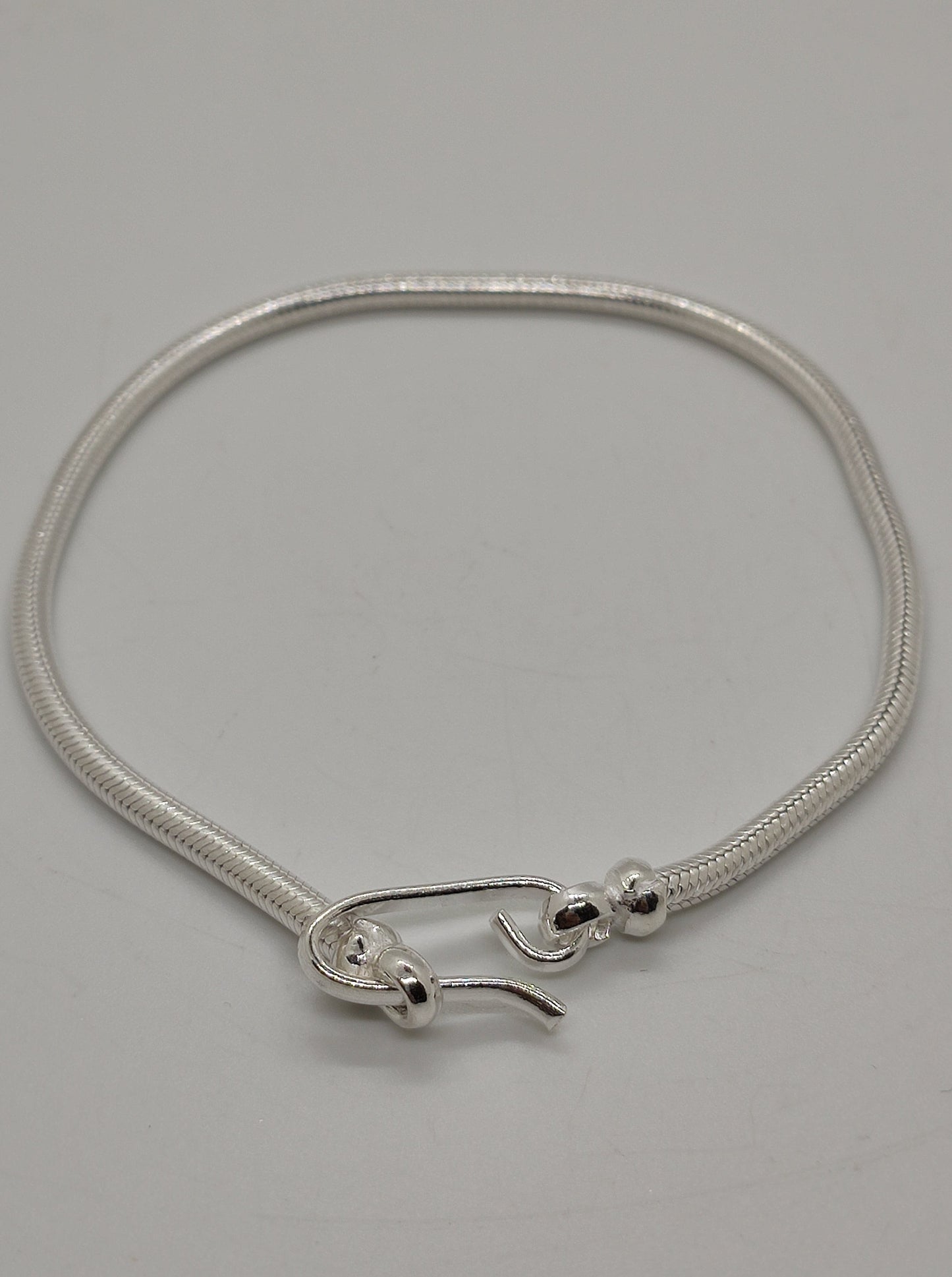 Men's rat tail snake bracelet in 700 silver S6