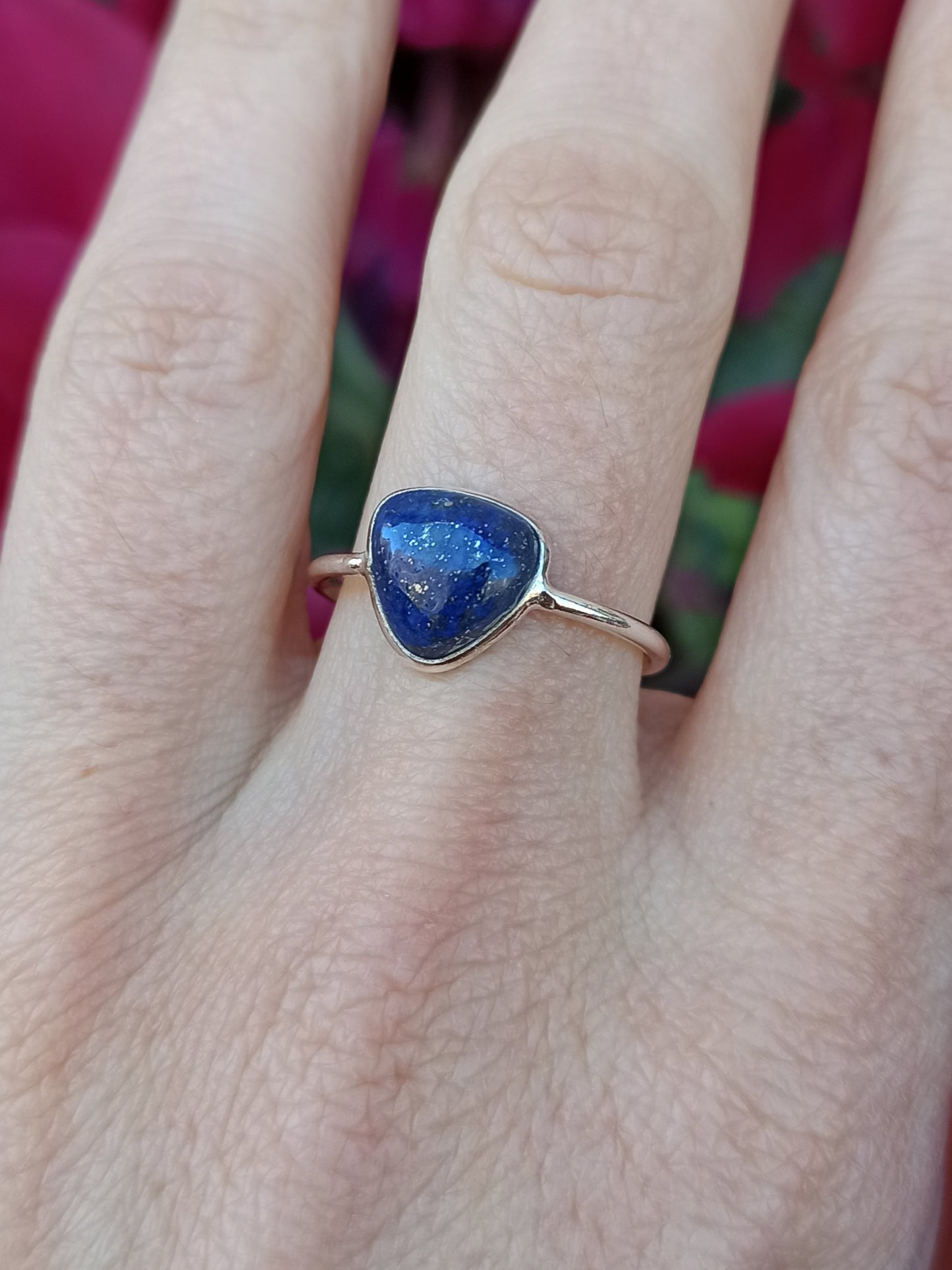 925er Lapislazuli-Silberring D64