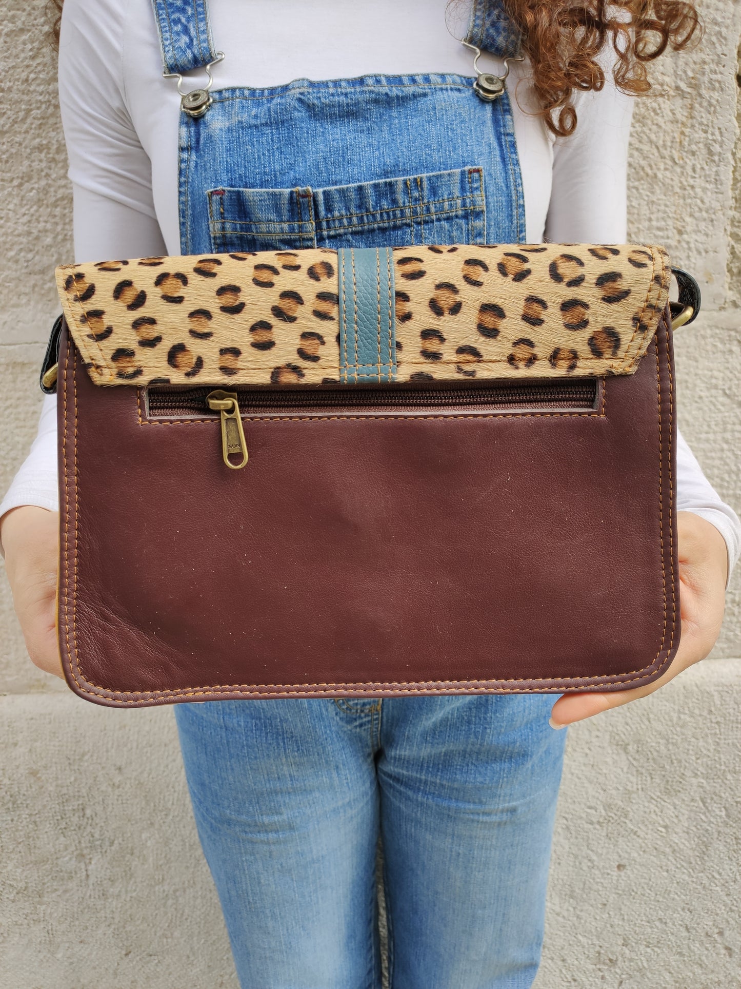 Sheepskin leather bag 55PE