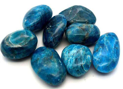 Apatite tumbled hard stone single mineral