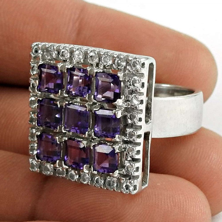 Amethyst 925 silver ring