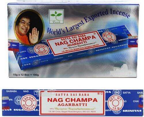 Satya Sai Baba Nag Champa incense case 15 grams