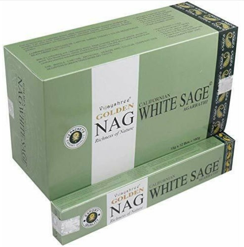 Incense case Golden Nag White Sage 15 grams