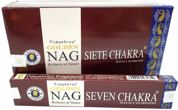Incense case Golden Nag Seven Chakra 15 grams