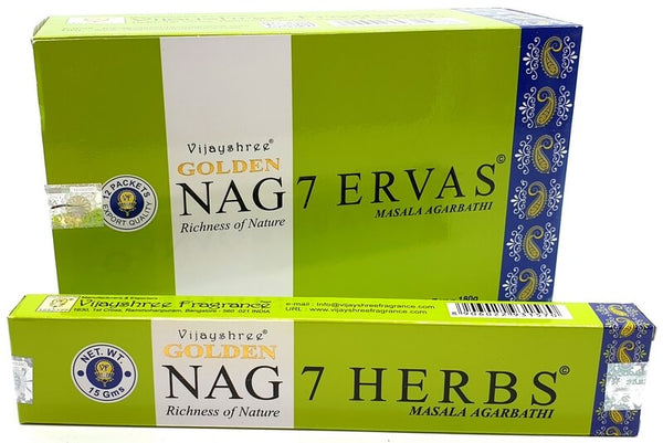 Räucheretui Golden Seven Herbs 15 Gramm