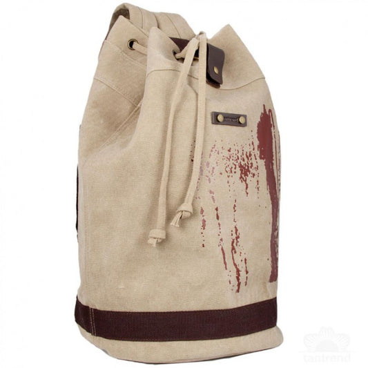 Large beige backpack