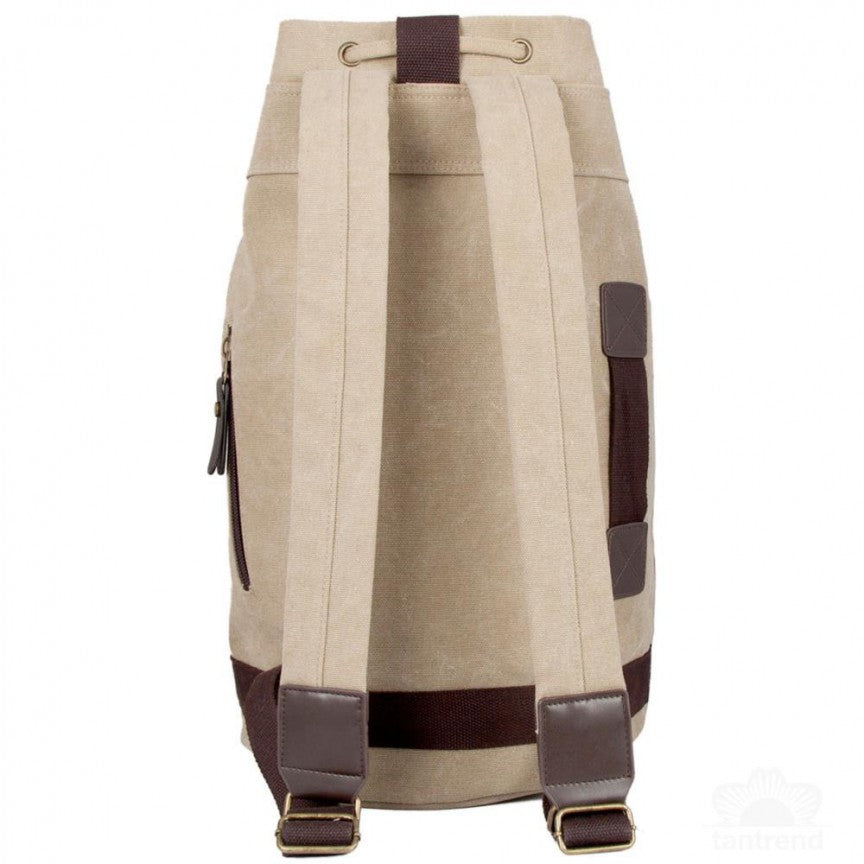 Large beige backpack