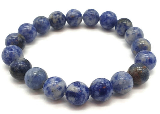 Sodalite hard stone stretch bracelet